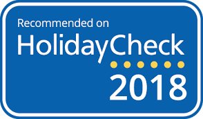 Recommended on HolidayCheck 2018